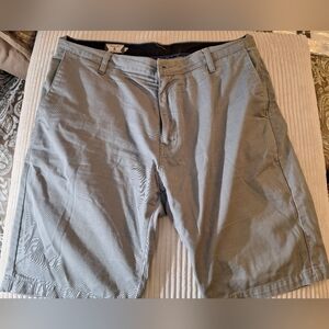 Volcom Men's Light Gray Flat Front Shorts